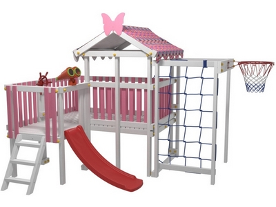 Детский домашний игровой комплекс Мансарда 10 Розовый
